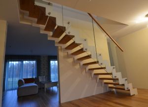 Kandekonstruktsioon 10x160 mm teraslehest, astmed 57 mm paksused "karpastmed"