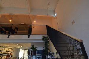 Kasevineerist trepp, piirdeks metallvõrk.