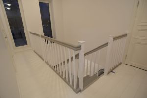 Värvitud põsepuudega trepp.